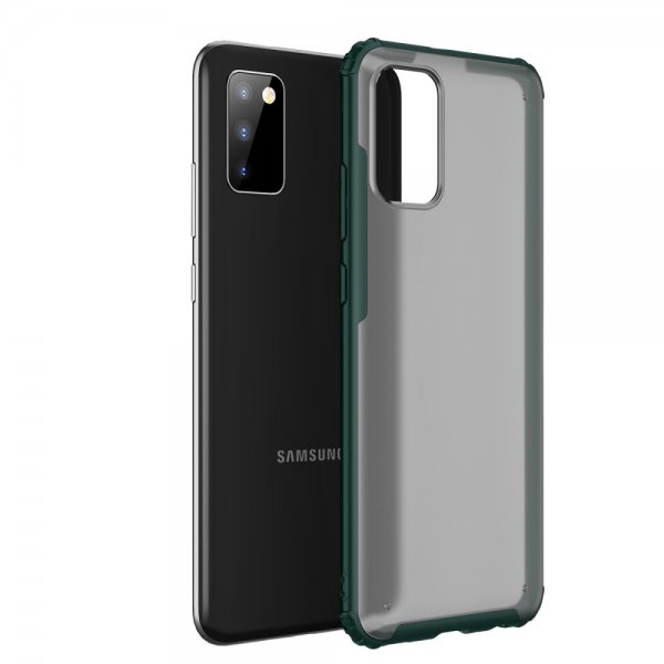 Samsung Galaxy A02s Suojakuori Värillinen Reuna Vihreä