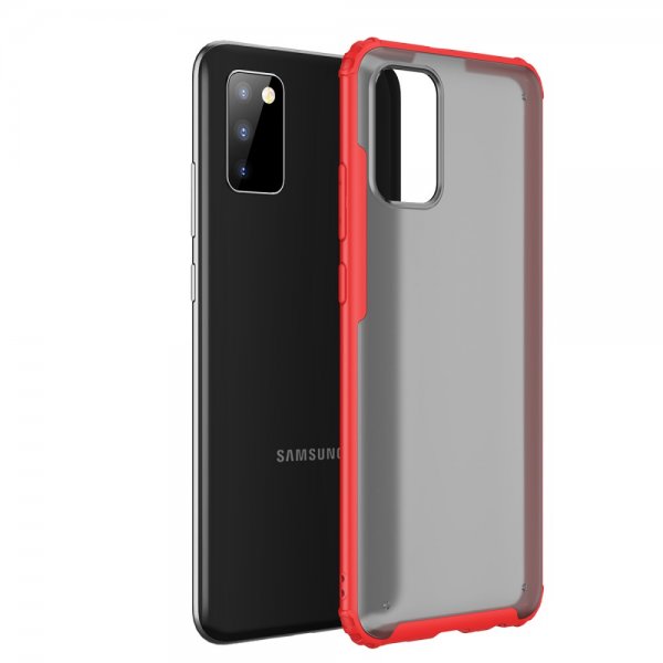Samsung Galaxy A02s Suojakuori Värillinen Reuna Punainen