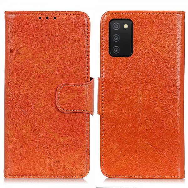 Samsung Galaxy A03s Kotelo Nappainen tekstuuri Oranssi