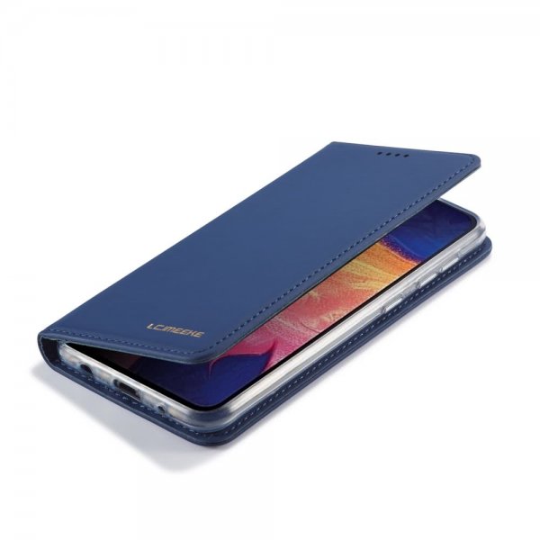 Samsung Galaxy A10 Kotelo Korttitaskulla Flip Sininen
