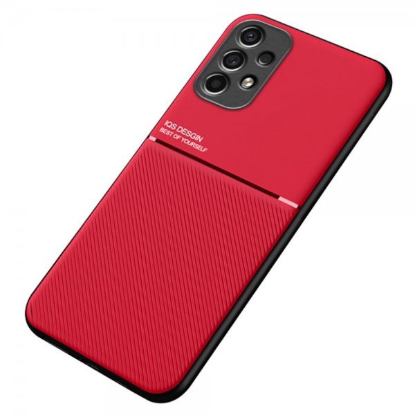 Samsung Galaxy A13 4G Skal med Metallplatta Röd