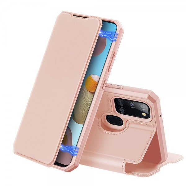 Samsung Galaxy A21s Suojakotelo Skin X Series Vaaleanpunainen