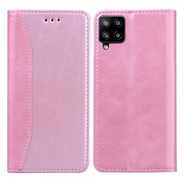 Samsung Galaxy A42 5G Kotelo Pleissaus Vaaleanpunainen