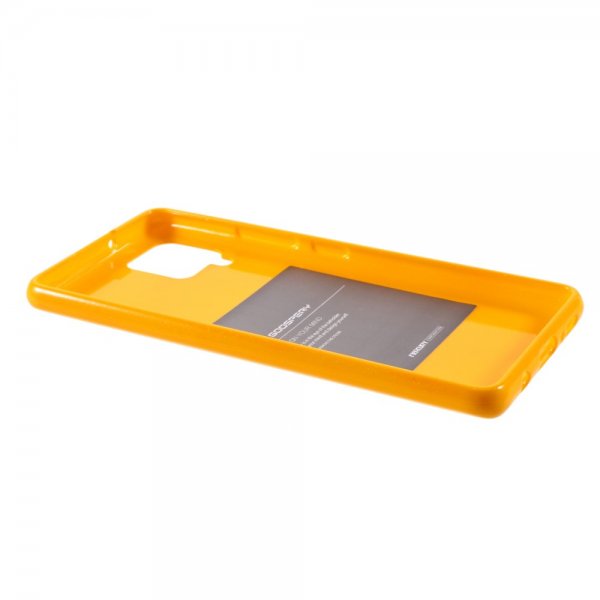 Samsung Galaxy A42 5G Kuori Jelly Glitter Keltainen