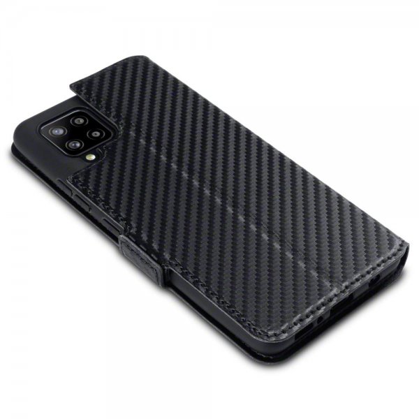 Samsung Galaxy A42 5G Suojakotelo Low Profile Hiilikuiturakenne Musta