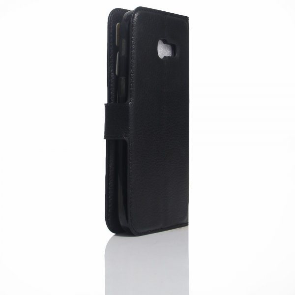 Samsung Galaxy A5 2017 Kotelo Litchi Musta