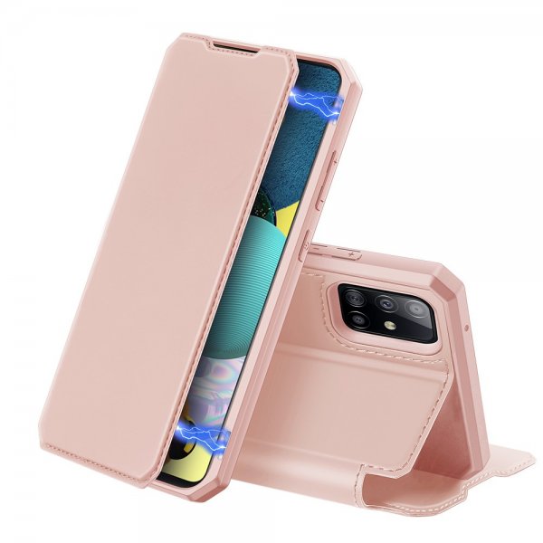 Samsung Galaxy A51 5G Kotelo Skin X Series Vaaleanpunainen