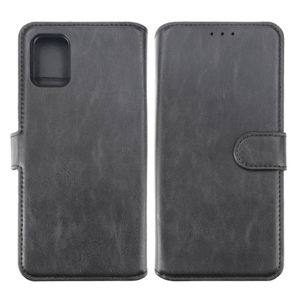 Samsung Galaxy A51 Kotelo Detachable Wallet Case Musta