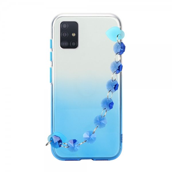 Samsung Galaxy A51 Kuori Rannekkeella Sininen