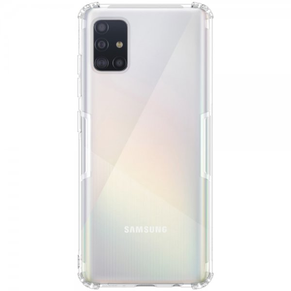 Samsung Galaxy A51 Suojakuori Nature Series Läpinäkyvä Valkoinen