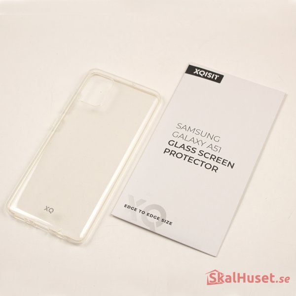 Samsung Galaxy A51 Suojakuori Protection Pack Näytönsuoja Kirkas