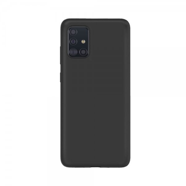 Samsung Galaxy A51 Kuori Silikoniii Case Musta