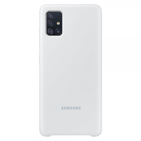 Original Galaxy A51 Kuori Silikoniii Cover Valkoinen