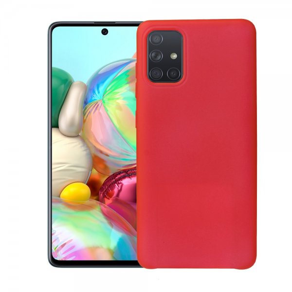 Samsung Galaxy A51 Skal Silikon Röd