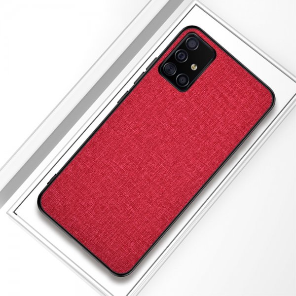 Samsung Galaxy A51 Kuori KangasRakenne Punainen
