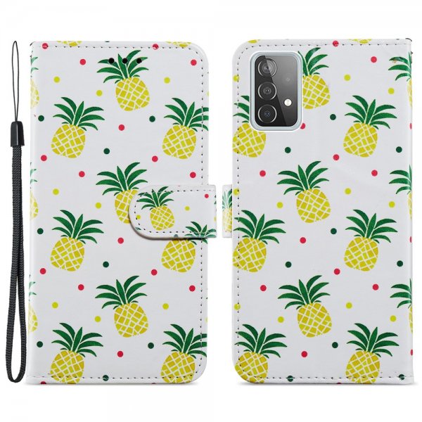 Samsung Galaxy A52/A52s 5G Kotelo Aihe Ananas