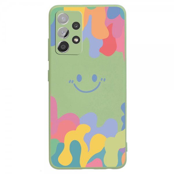 Samsung Galaxy A52/A52s 5G Kuori Smiley Vihreä