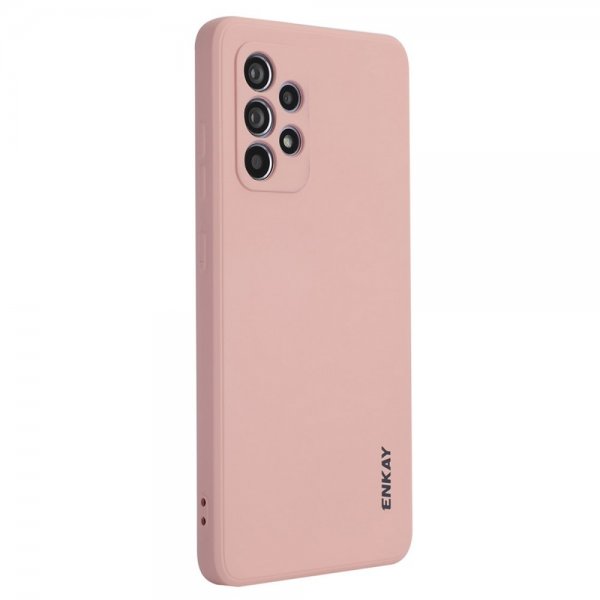 Samsung Galaxy A52/A52s 5G Kuori Silikoni Vaaleanpunainen