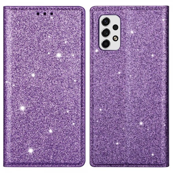 Samsung Galaxy A53 5G Kotelo Glitter Violetti