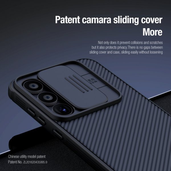 Samsung Galaxy A55 Kuori CamShield Pro Musta