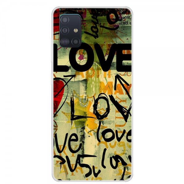 Samsung Galaxy A71 Suojakuori Motiv Love