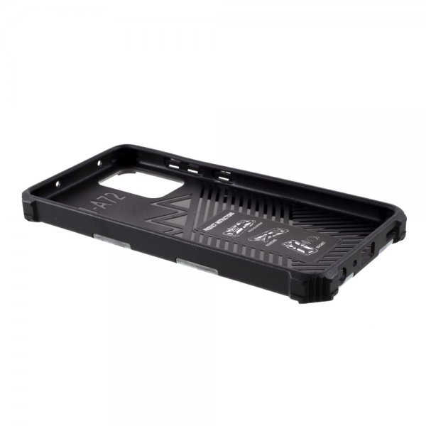 Samsung Galaxy A72 Kuori Magneettisella jalustatoiminnolla Camouflage Vaaleansininen