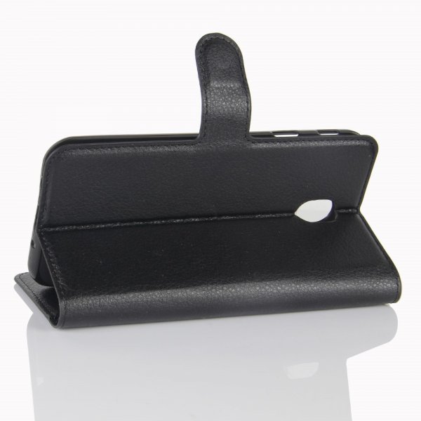 Samsung Galaxy J5 2017 Kotelo Litchi Musta