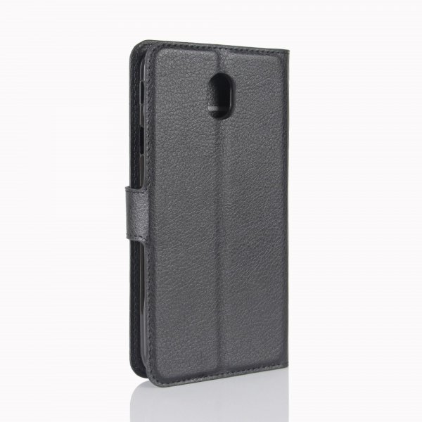 Samsung Galaxy J5 2017 Kotelo Litchi Musta