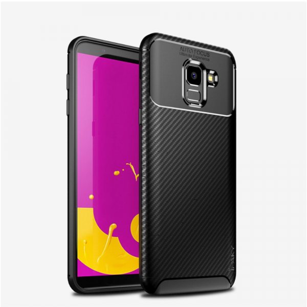 Samsung Galaxy J6 2018 Kuori Hiilikuiturakenne Musta