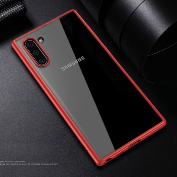 Samsung Galaxy Note 10 Kuori Kovamuovi Kirkas Punainen