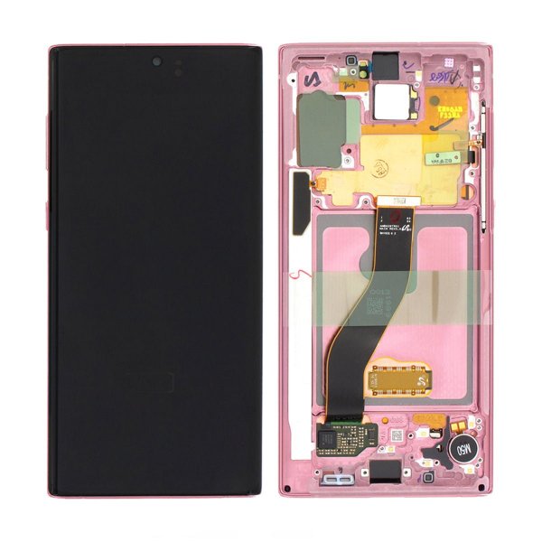 Samsung Galaxy Note 10 (SM-N970F) Näyttö LCD-näytöllä Original - vaaleanpunainen