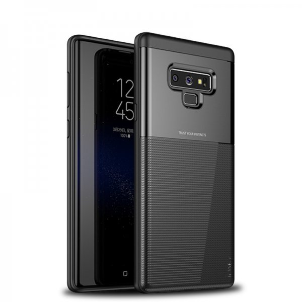 Samsung Galaxy Note 9 Suojakuori Grid TPU-materiaali-materiaali Kovamuovi Musta