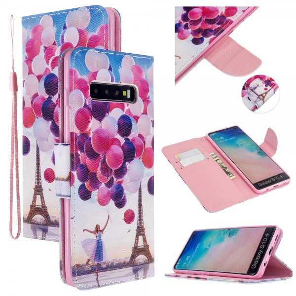 Samsung Galaxy S10 Kotelo Aihe Ilmapallo ja Eiffel-torni