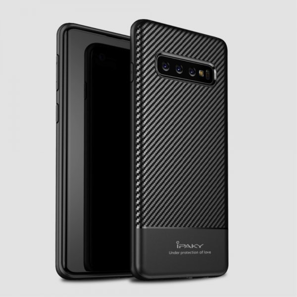 Samsung Galaxy S10 Kuori Hiilikuiturakenne Musta