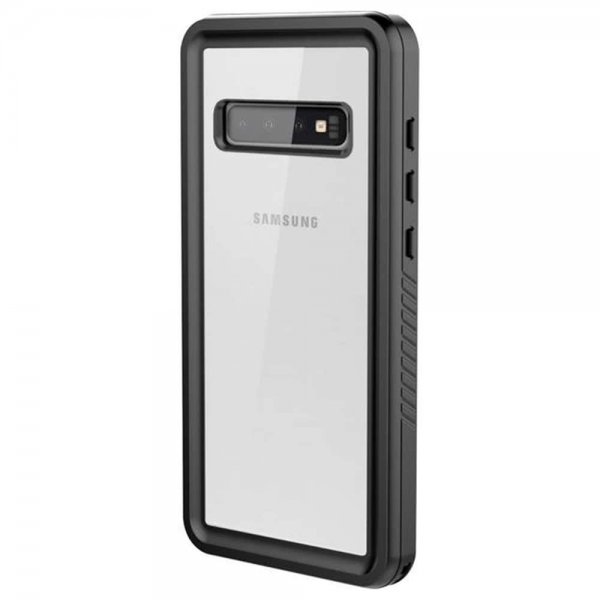 Samsung Galaxy S10 Kuori 360° Hero Case Musta Läpinäkyvä