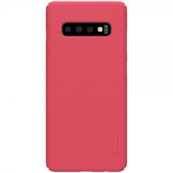 Samsung Galaxy S10 Suojakuori Frosted Shield Kovamuovi Punainen