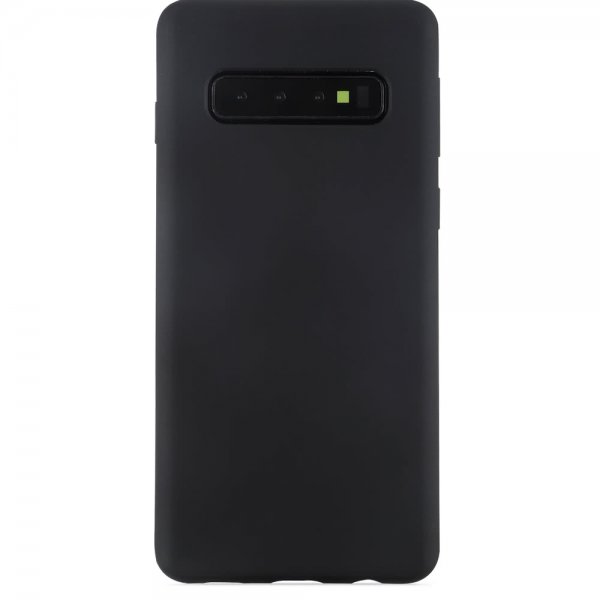 Samsung Galaxy S10 Suojakuori Silikonii Musta