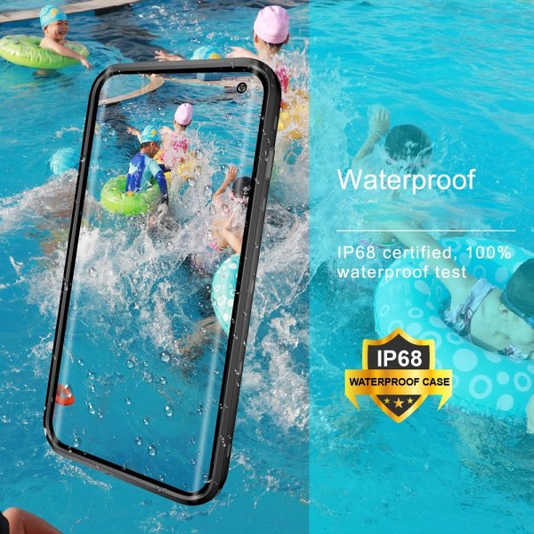 Samsung Galaxy S10 Kuori Vedenkestävä IP68 Musta