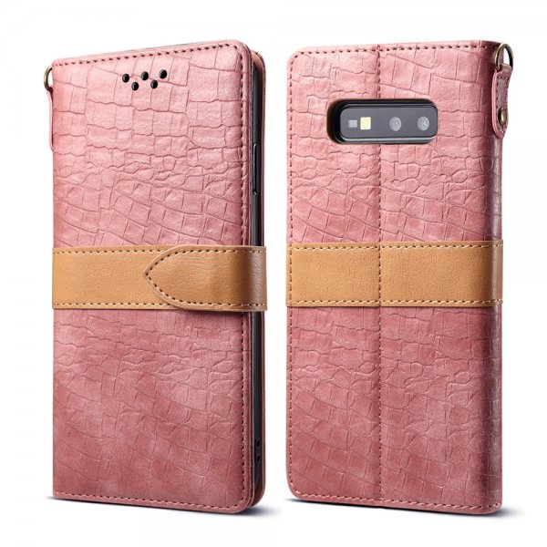 Samsung Galaxy S10E Kotelo kuvio Vaaleanpunainen