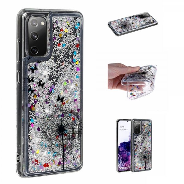 Samsung Galaxy S20 FE Suojakuori Glitter Aihe Voikukka