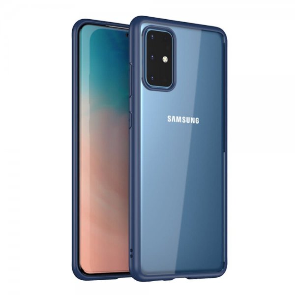 Samsung Galaxy S20 Plus Kuori Läpinäkyvä Selkä Sininen
