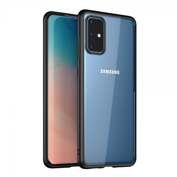 Samsung Galaxy S20 Plus Suojakuori Läpinäkyvä Baksida Musta
