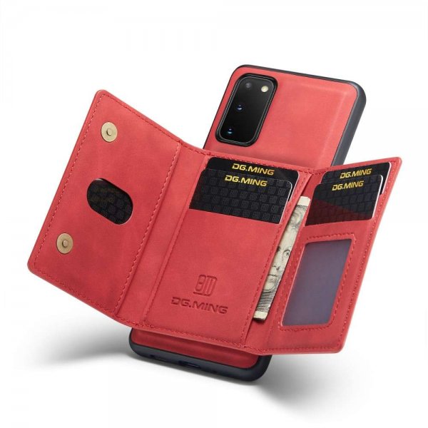 Samsung Galaxy S20 Kuori M2 Series Irrotettava Korttipidike Punainen