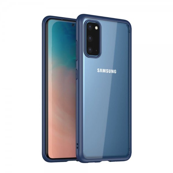 Samsung Galaxy S20 Kuori Läpinäkyvä Selkä Sininen