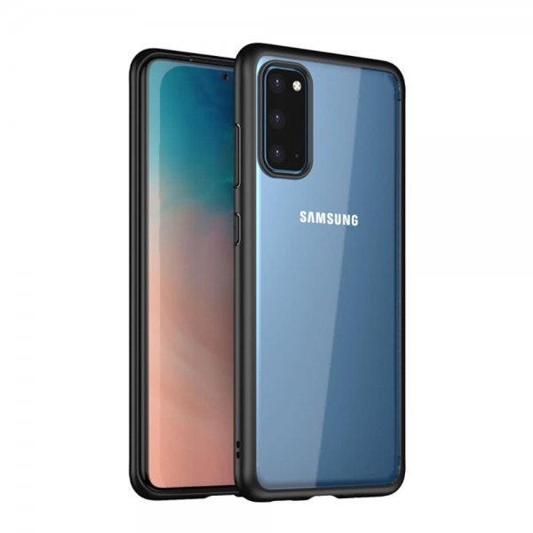 Samsung Galaxy S20 Kuori Läpinäkyvä Selkä Musta