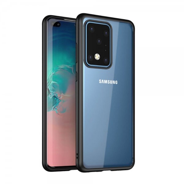 Samsung Galaxy S20 Ultra Kuori Läpinäkyvä Selkä Musta
