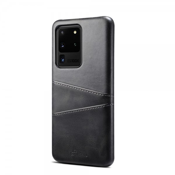 Samsung Galaxy S20 Ultra Kuori Kaksi Korttitaskua Musta