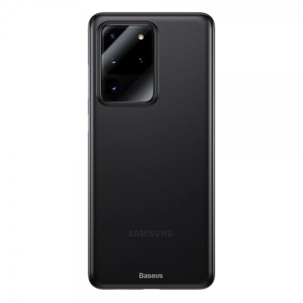 Samsung Galaxy S20 Ultra Suojakuori Wing Case Läpinäkyvä Musta