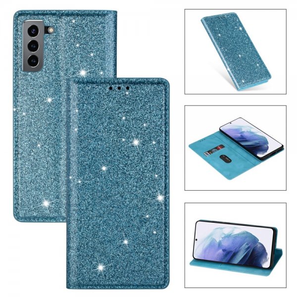Samsung Galaxy S21 Kotelo Glitter Vihreä