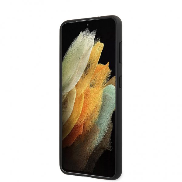 Samsung Galaxy S21 Kuori Logo Perforoitu Musta